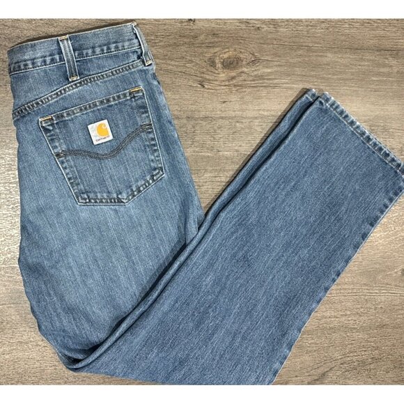 Carhartt Men's Relaxed Jeans - Blue 36x32 - Picture 1 of 9